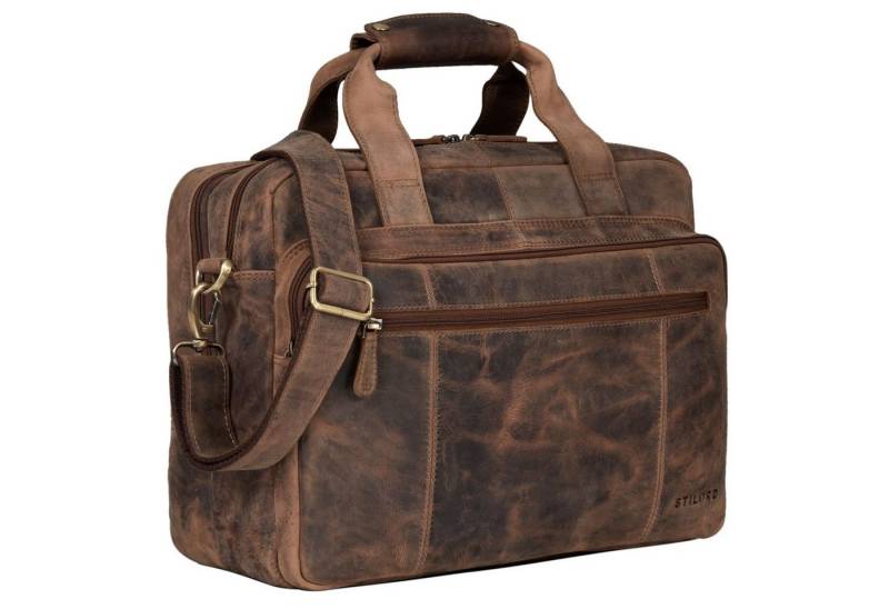 STILORD Aktentasche "Experience" Vintage Lehrertasche Leder groß Herren Damen von STILORD
