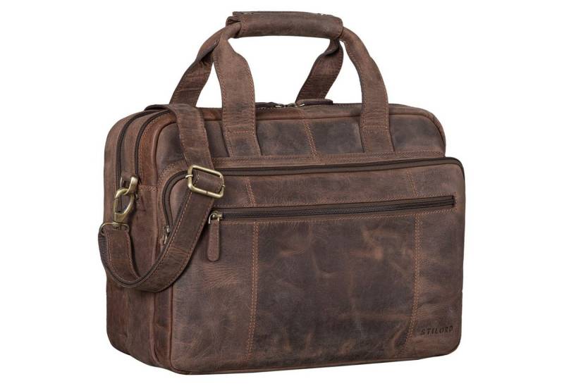 STILORD Aktentasche "Experience" Vintage Lehrertasche Leder groß Herren Damen von STILORD