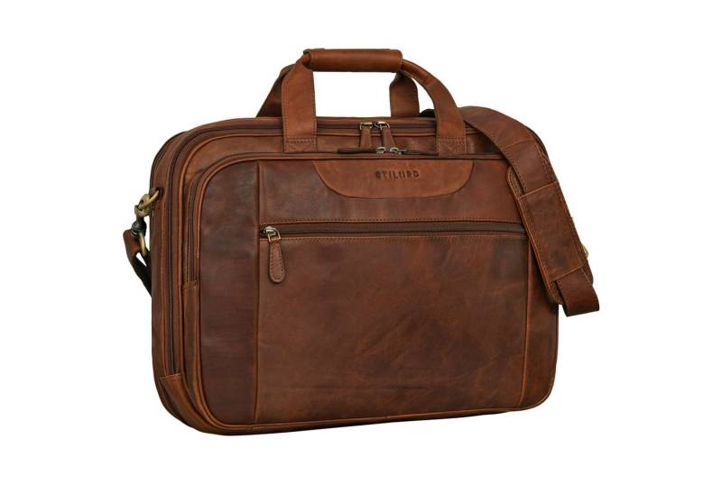 STILORD Aktentasche "Henrik" Große Aktentasche Leder Herren von STILORD