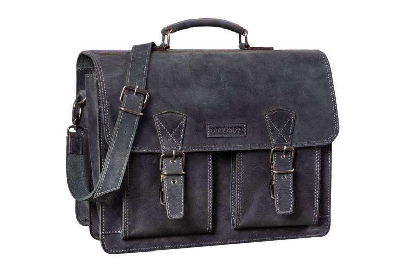 STILORD Aktentasche "Jeffrey" Lehrertasche Aktentasche Leder von STILORD