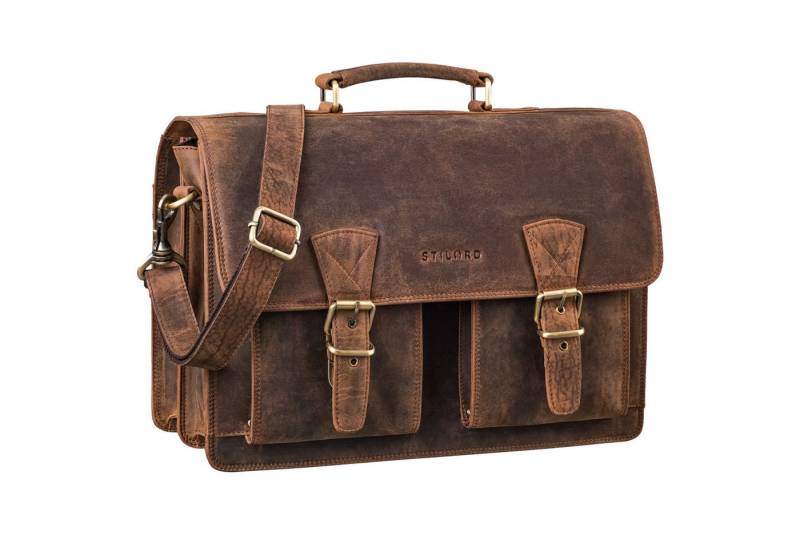 STILORD Aktentasche "Jeffrey" Lehrertasche Aktentasche Leder von STILORD