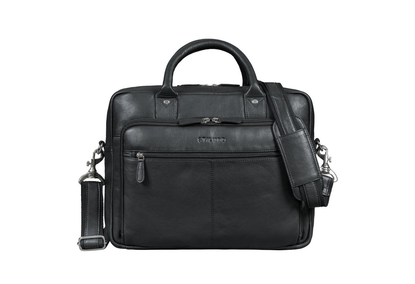 STILORD Aktentasche "Jerome" Echtleder Aktentasche Herren mit 15,6 Zoll Laptopfach, Laptoptasche Leder Arbeitstasche Männer Businesstasche Bürotasche von STILORD