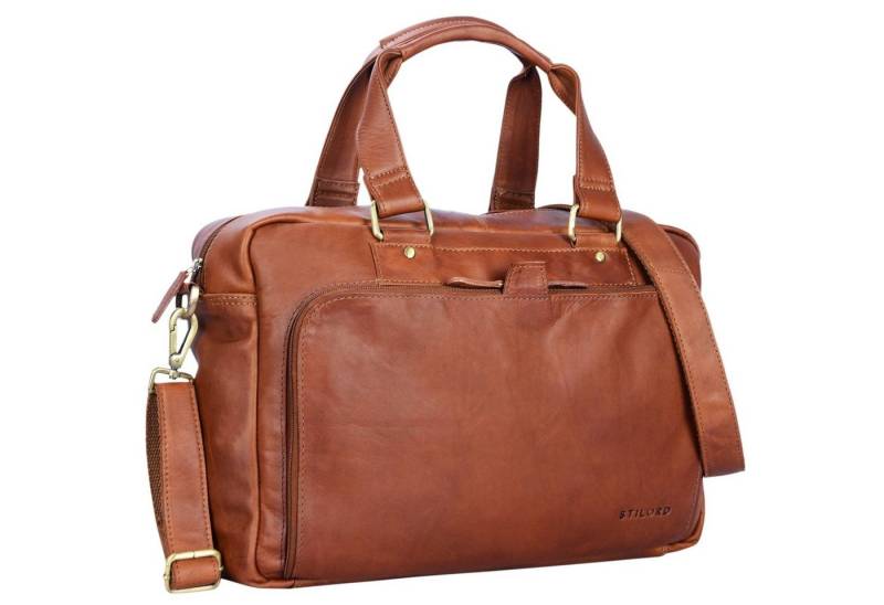 STILORD Aktentasche "Jon" Umhängetasche Herren Leder groß von STILORD