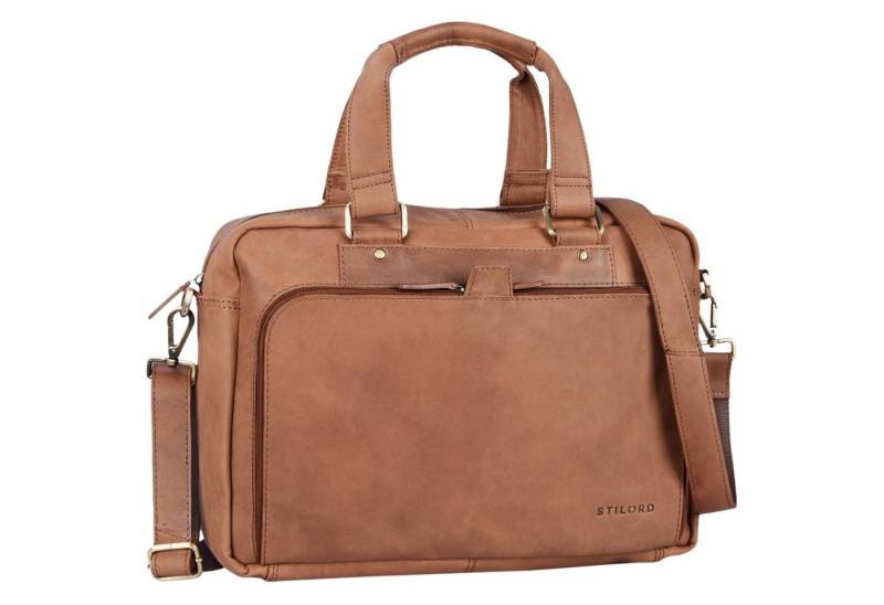 STILORD Aktentasche "Jon" Umhängetasche Herren Leder groß von STILORD