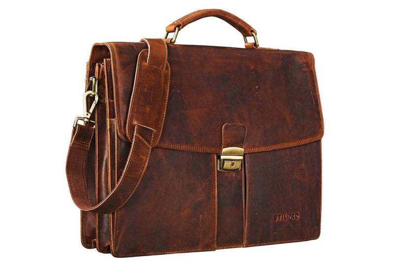 STILORD Aktentasche "Julian" Aktentasche Leder aufsteckbar von STILORD