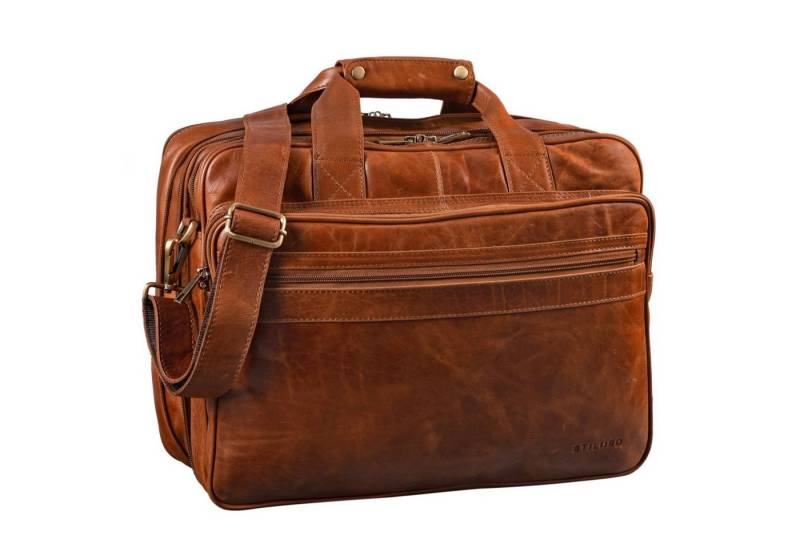 STILORD Aktentasche "Leopold" Umhängetasche Herren Ledertasche von STILORD