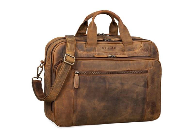 STILORD Aktentasche "Nelson" Businesstasche Herren Leder von STILORD