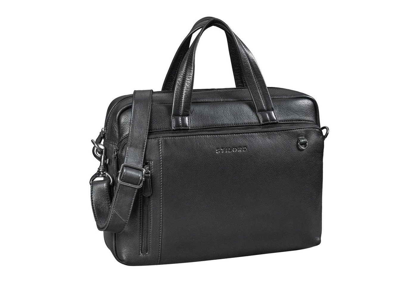 STILORD Aktentasche "Ramon" Premium Leder Aktentasche Groß mit Laptopfach 15 Zoll Herren von STILORD