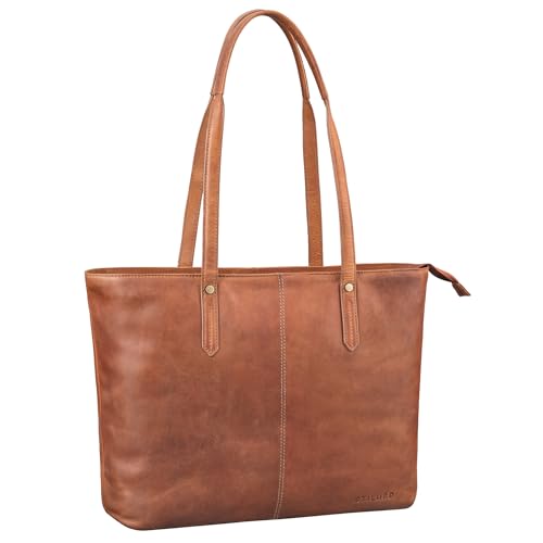 STILORD 'Antonia' Große Handtasche Damen Leder Shopper Tasche Tote Bag Schultertasche Frauen Ledertasche Handtaschen Lederhandtasche Echtleder Henkeltaschen, Farbe:mocca - dunkelbraun STILORD 'Antonia' Große Handtasche Damen Leder Shopper Tasche Tote Bag Schultertasche Frauen Ledertasche Handtaschen Lederhandtasche Echtleder Henkeltaschen, Farbe:mocca - dunkelbraun von STILORD