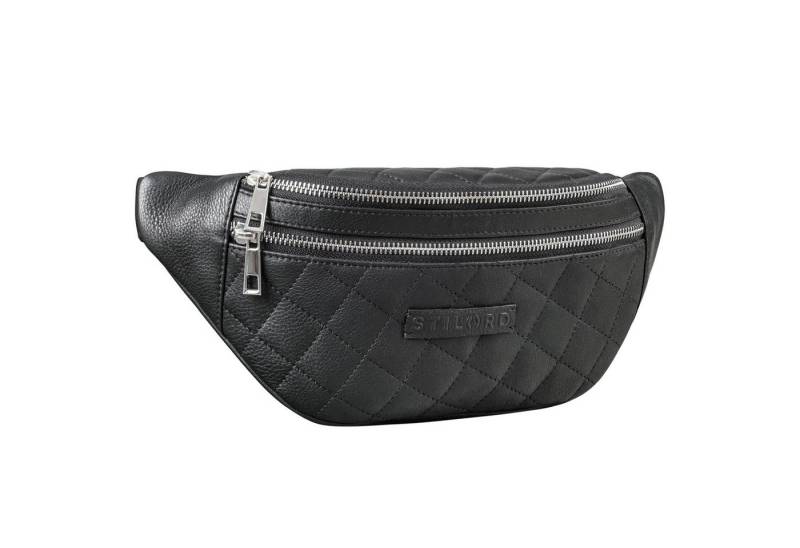 STILORD Bauchtasche "Azul" Premium Bauchtasche Leder Damen Herren mit gestepptem Design von STILORD
