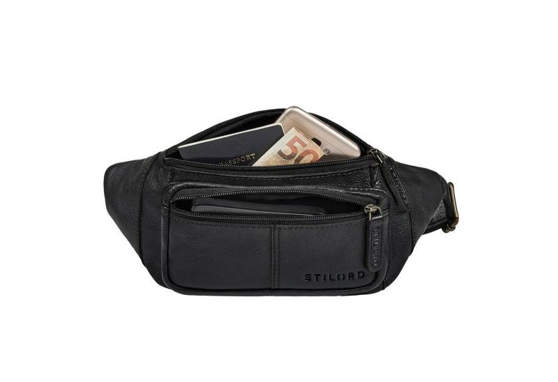 STILORD Bauchtasche "Devon" Vintage Bauchtasche Herren Leder Gürteltasche viele Fächer von STILORD