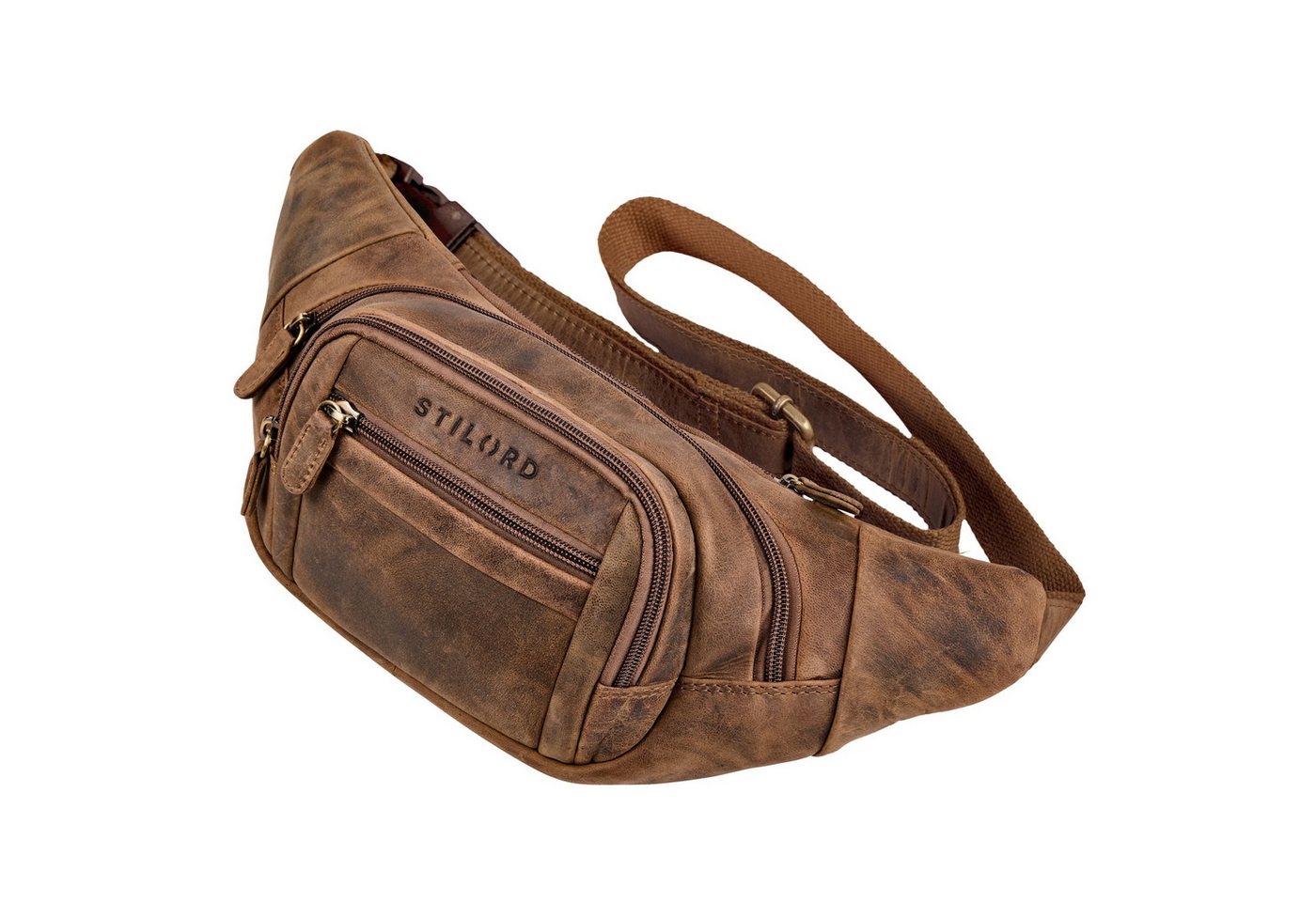 STILORD Bauchtasche "Dublin" Stilvolle Bauchtasche Herren Leder Groß mit vielen Fächern von STILORD