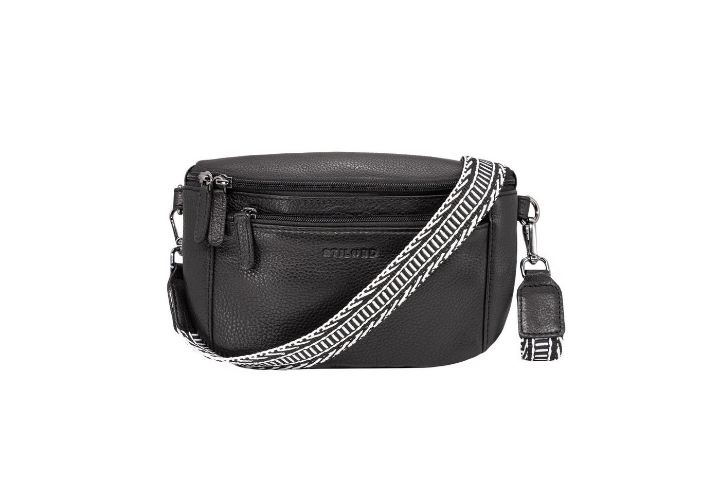 STILORD Bauchtasche "Iowa" Crossbody Bag Damen Leder 2 in 1 Leder Bauchtasche von STILORD