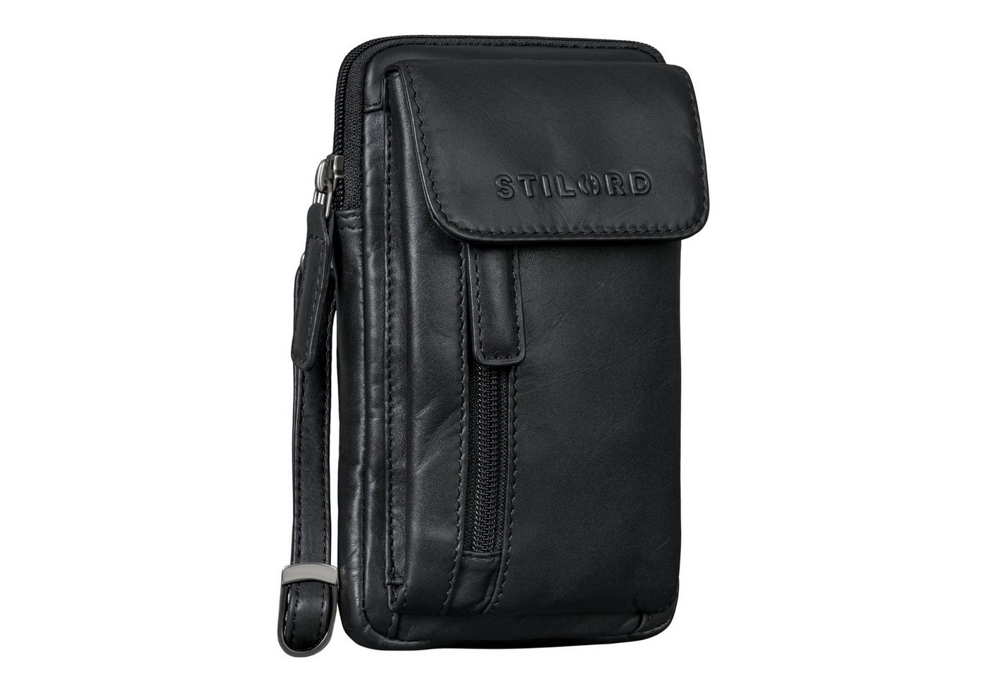 STILORD Bauchtasche "Mael" 2-in-1 Umhängetasche Herren Leder Handytasche Gürteltasche von STILORD