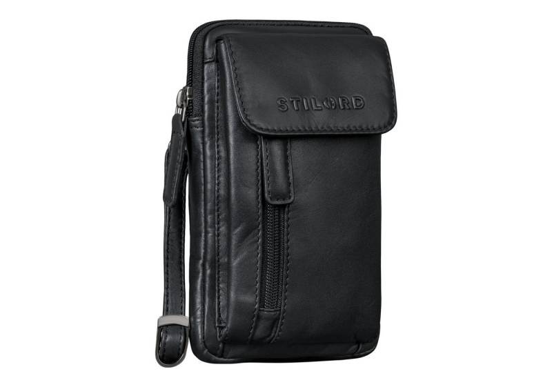 STILORD Bauchtasche "Mael" 2-in-1 Umhängetasche Herren Leder Handytasche Gürteltasche von STILORD