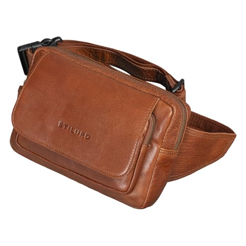 STILORD 'Boston' Gürteltasche Leder Vintage Bauchtasche Männer Frauen Hüfttasche für Kamera Jogging Reise Festival Sport Doggy Bag Echtleder, Farbe:maraska - braun von STILORD