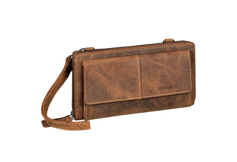 STILORD Brustbeutel "Violina" 3-in-1 Handytasche mit Geldbörse Umhängen Damen Leder Klein von STILORD