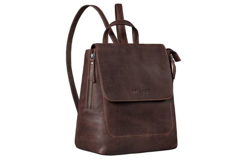 STILORD Cityrucksack "Anisa" Kleiner Rucksack Damen Leder mit vielen Fächern von STILORD
