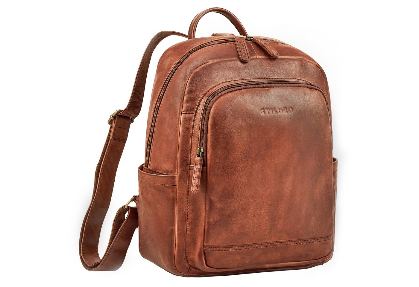 STILORD Cityrucksack "Clarissa" Leder Rucksack Damen Mittelgroß für Tablet 13 Zoll von STILORD