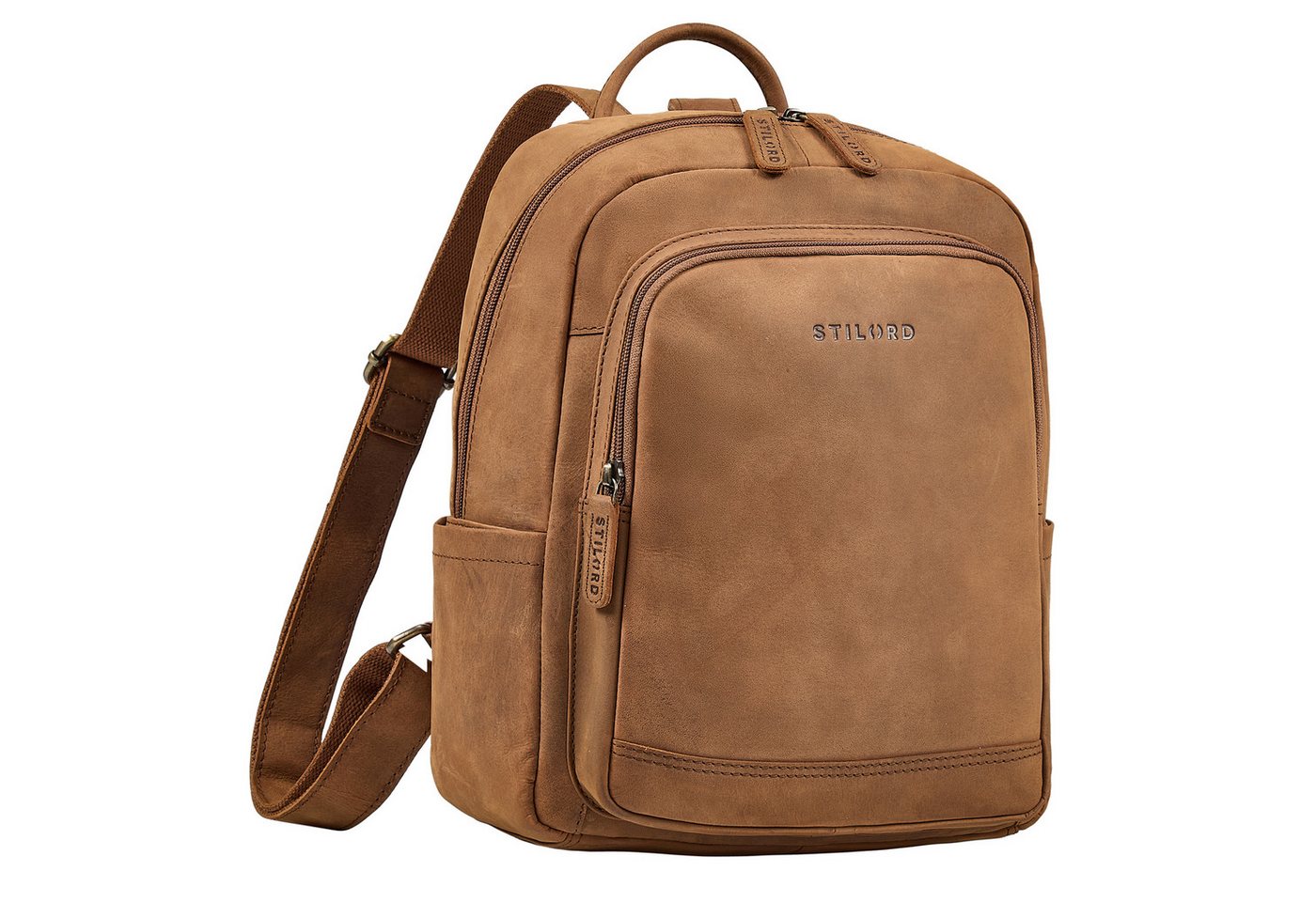 STILORD Cityrucksack "Clarissa" Leder Rucksack Damen Mittelgroß für Tablet 13 Zoll von STILORD