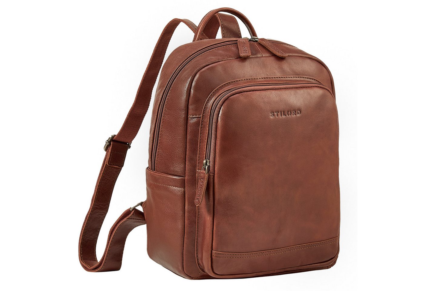 STILORD Cityrucksack "Clarissa" Leder Rucksack Damen Mittelgroß für Tablet 13 Zoll von STILORD