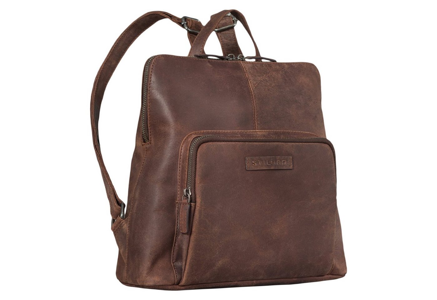 STILORD Cityrucksack "Dorothea" Kleiner Lederrucksack Damen Elegant von STILORD