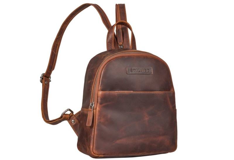 STILORD Cityrucksack "Elonora" Vintage Leder Rucksack Tasche 2 in 1 Damen von STILORD