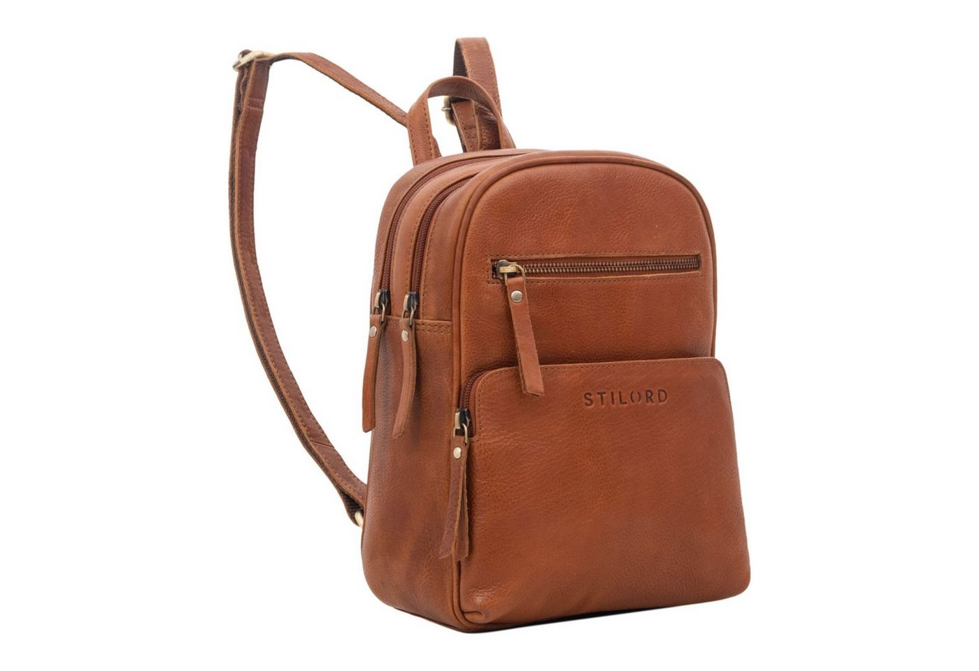 STILORD Cityrucksack "Fabienne" Kleiner Vintage Damen Rucksack Echtleder mit vielen Fächern von STILORD