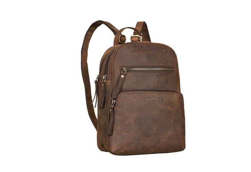 STILORD Cityrucksack "Fabienne" Kleiner Vintage Damen Rucksack Echtleder mit vielen Fächern von STILORD