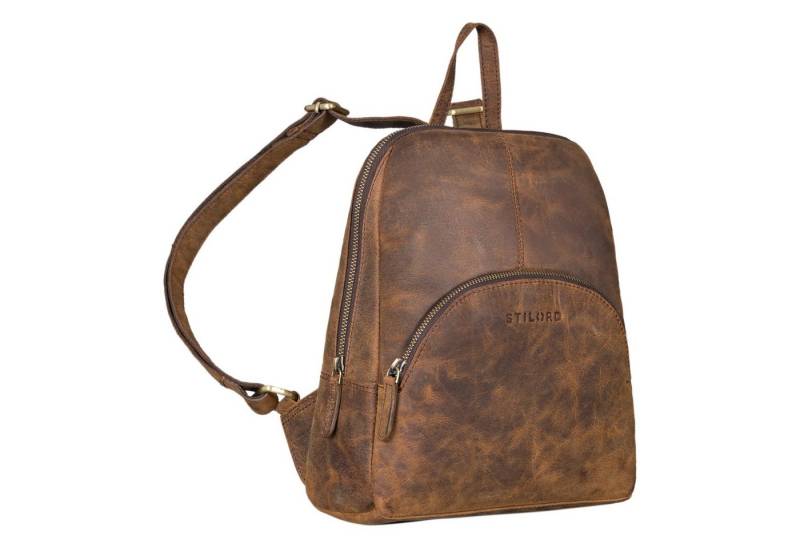 STILORD Cityrucksack "Josephine" Lederrucksack Damen Klein Echt-Leder mit vielen Fächern von STILORD
