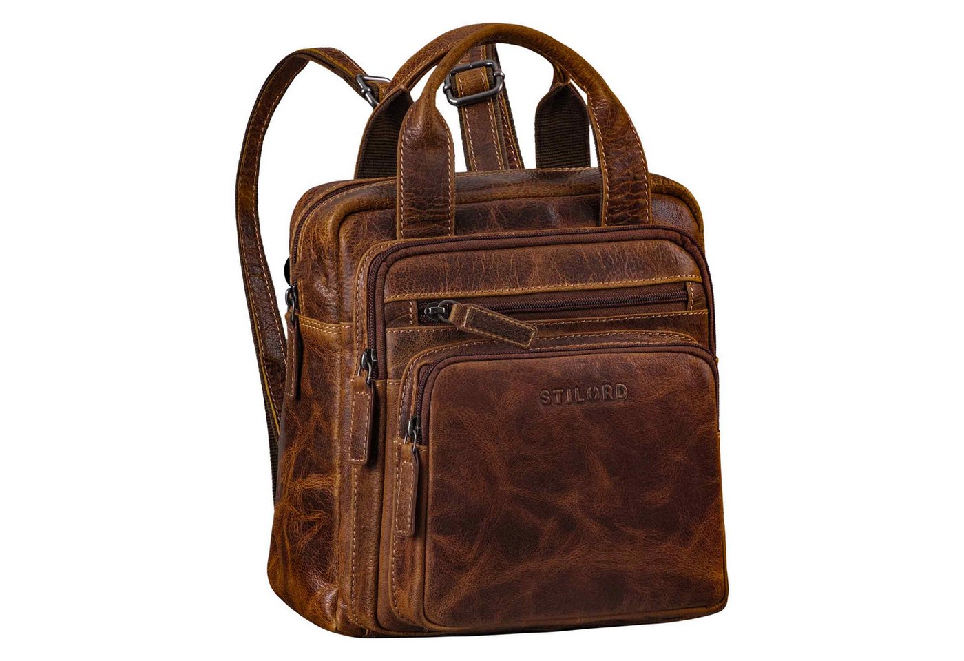 STILORD Cityrucksack "Maple" Rucksack Tasche Damen Echtes Leder mit Henkel klein STILORD Cityrucksack "Maple" Rucksack Tasche Damen Echtes Leder mit Henkel klein von STILORD