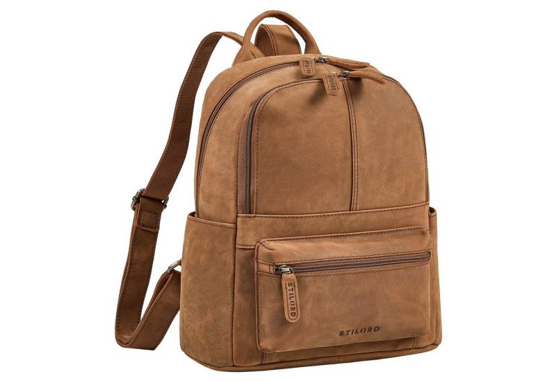 STILORD Cityrucksack "Marcella" Moderner Kleiner Leder Rucksack Damen 13 Zoll von STILORD