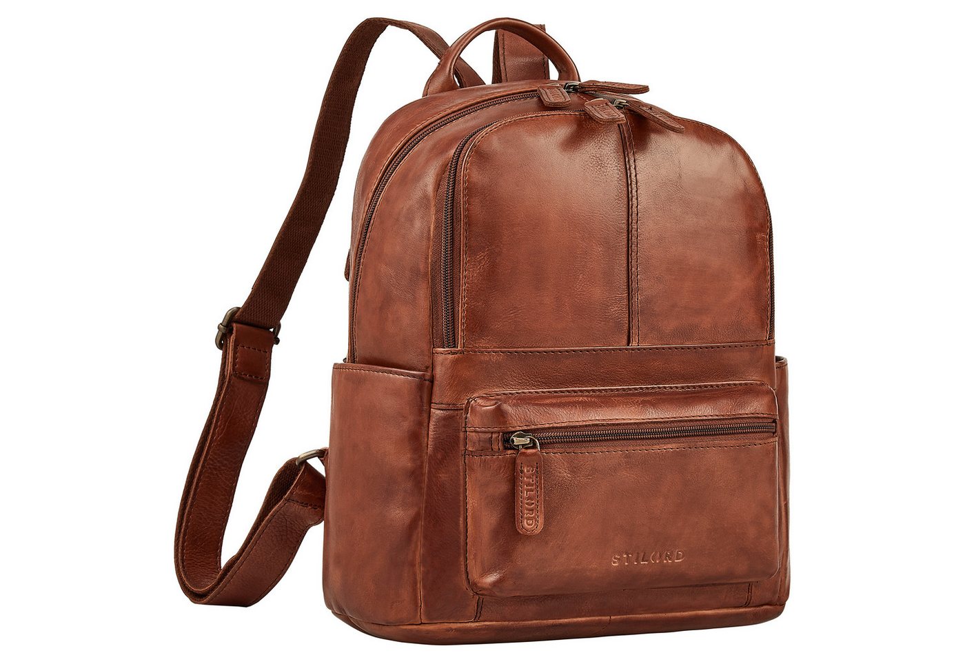 STILORD Cityrucksack "Marcella" Moderner Kleiner Leder Rucksack Damen 13 Zoll von STILORD