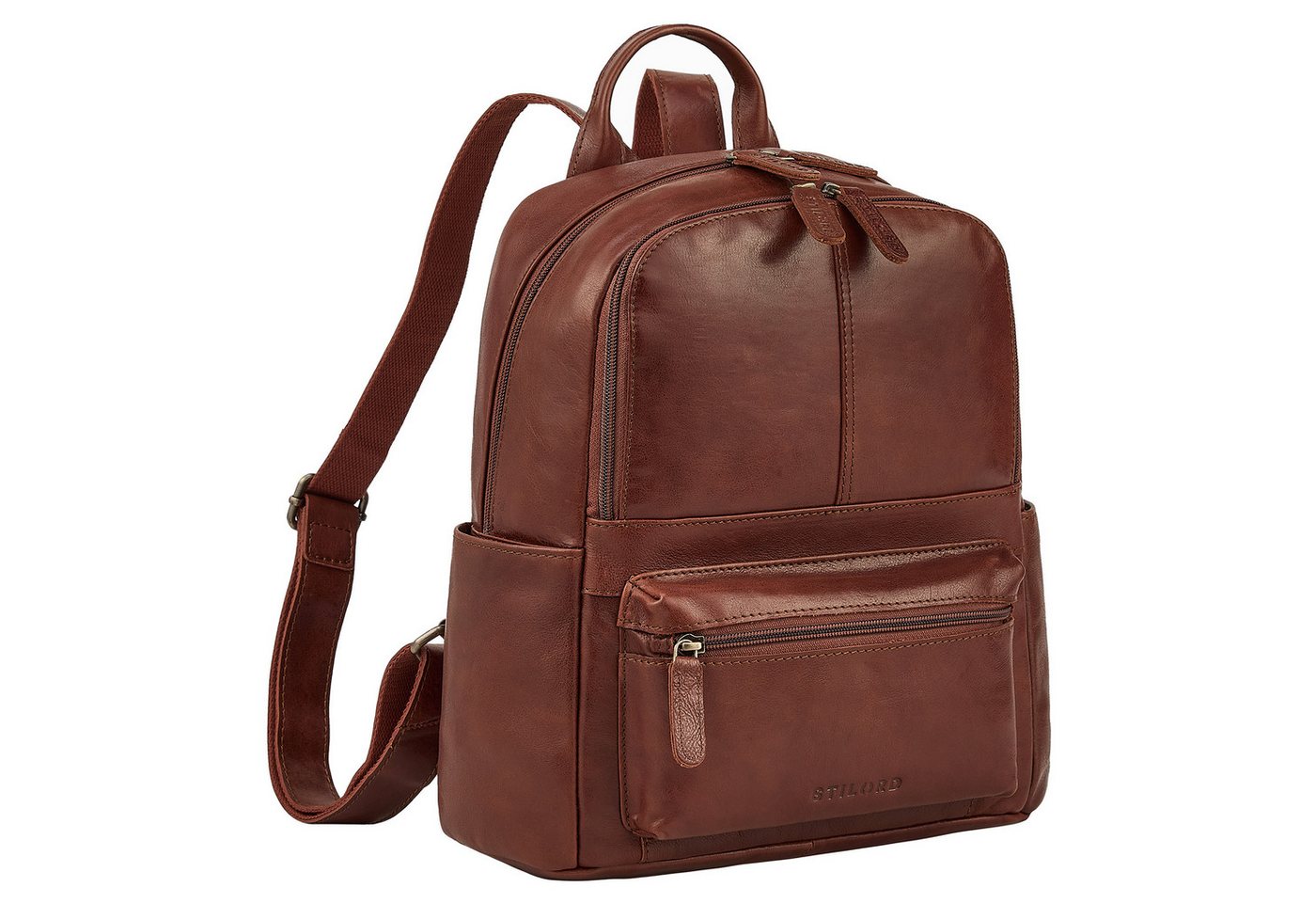 STILORD Cityrucksack "Marcella" Moderner Kleiner Leder Rucksack Damen 13 Zoll von STILORD