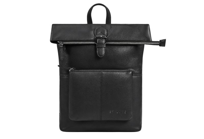 STILORD Cityrucksack "Niagara" Leder Rolltop Rucksack Damen für 13,6 Zoll Laptops DIN A4 von STILORD