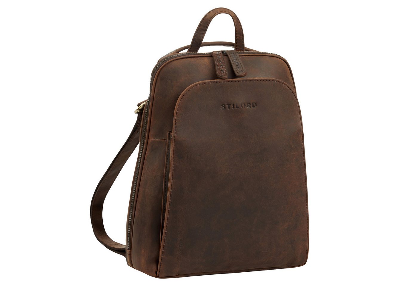 STILORD Cityrucksack "Ophelia" 2-in-1 Rucksack-Tasche Echt Leder Damen 10,9 Zoll von STILORD