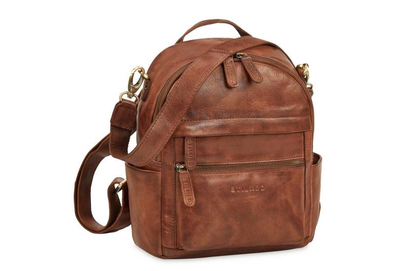 STILORD Cityrucksack "Regina" 2-in-1 Rucksack-Tasche 2 in 1 Damen Echt Leder Klein von STILORD