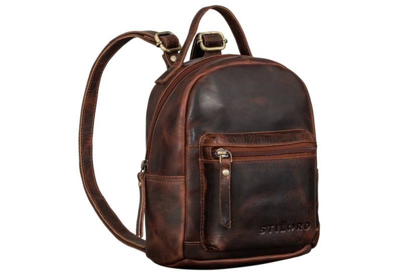 STILORD Cityrucksack "Tiny" Mini Rucksack Damen Leder von STILORD