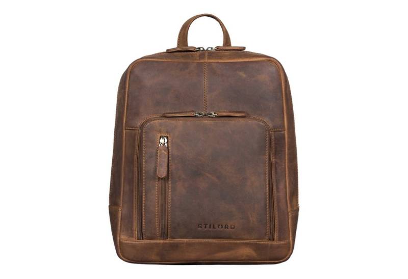 STILORD Cityrucksack "Walker" Leder Rucksack Daypack Klein Robust von STILORD