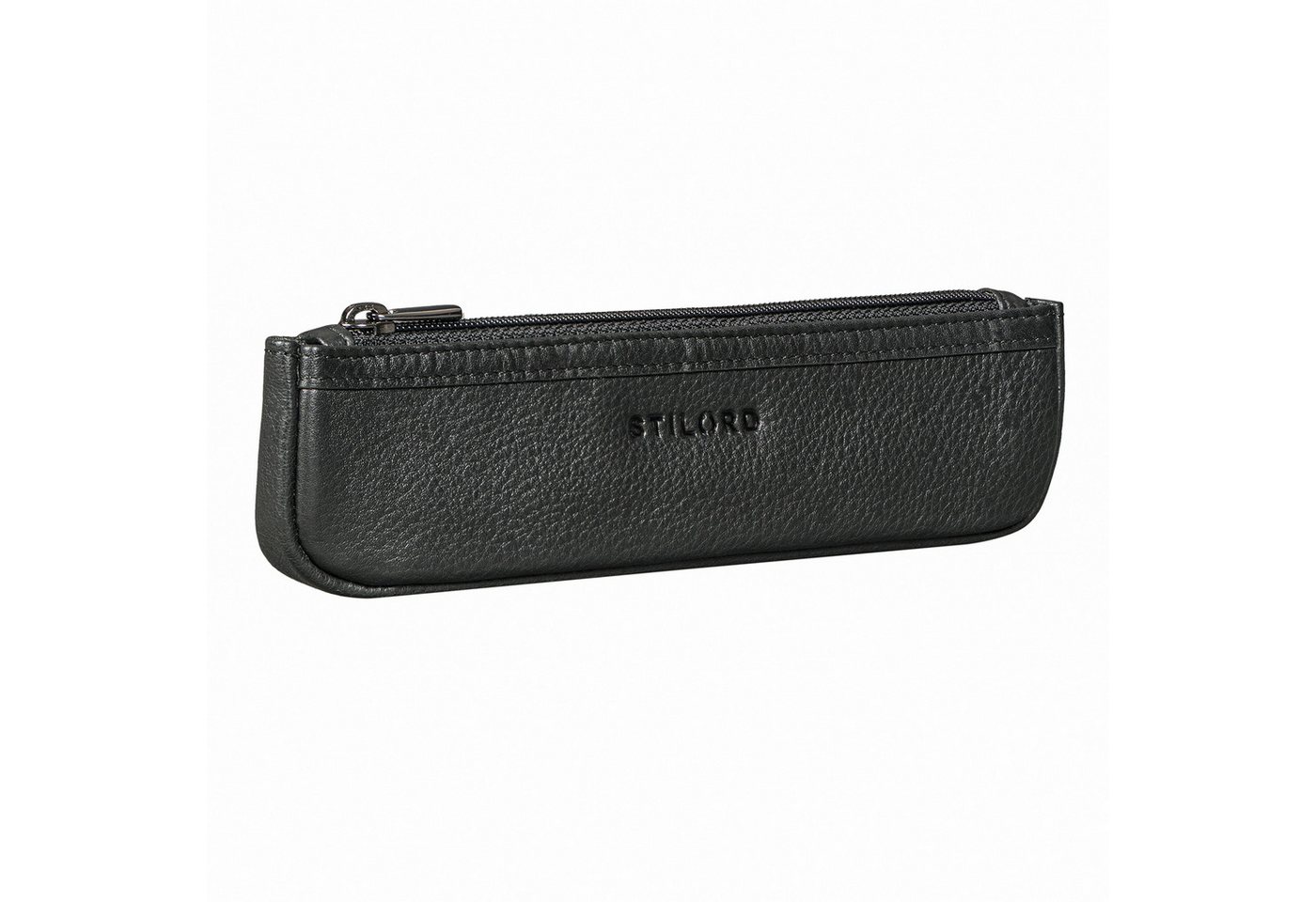 STILORD Etui "Kane" Schmales Stifteetui Leder mit Reißverschluss für Büro & Uni von STILORD