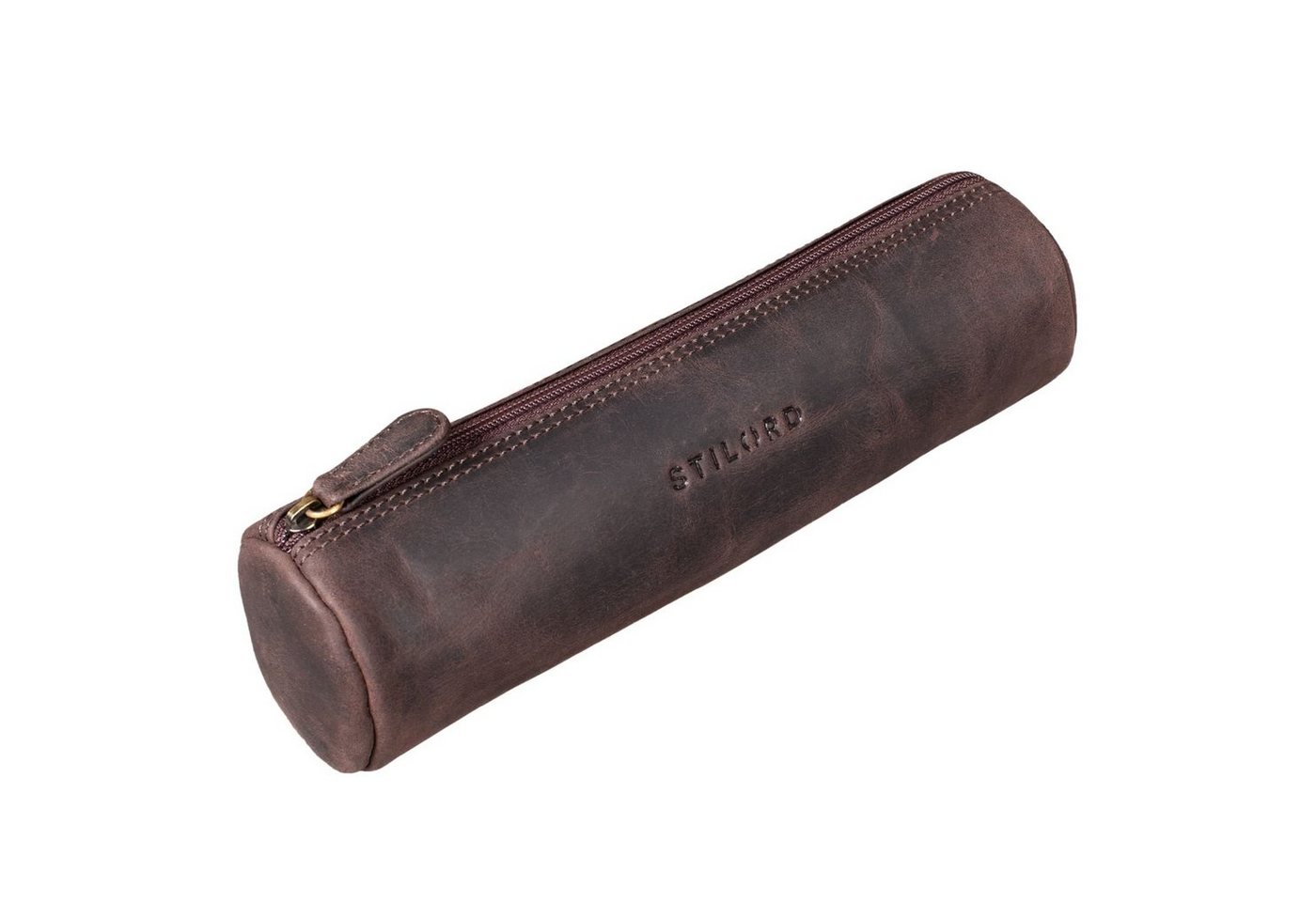 STILORD Etui Miller" Federmappe Leder Rund" von STILORD