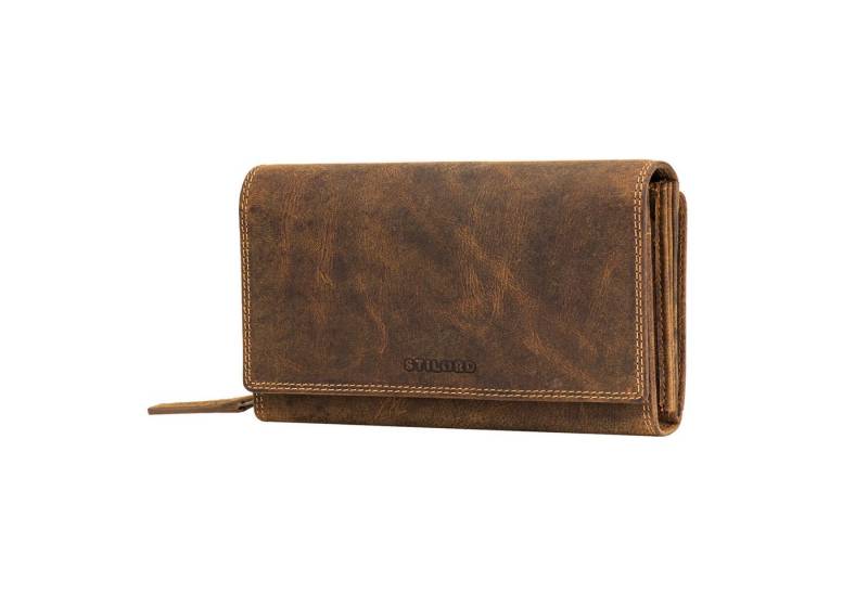 STILORD Geldbörse "Alissa" Elegante Geldbörse Damen Leder Groß 26 Kartenfächer RFID von STILORD