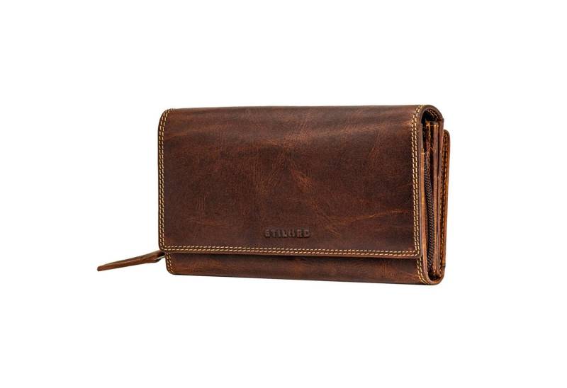 STILORD Geldbörse "Alissa" Elegante Geldbörse Damen Leder Groß 26 Kartenfächer RFID von STILORD