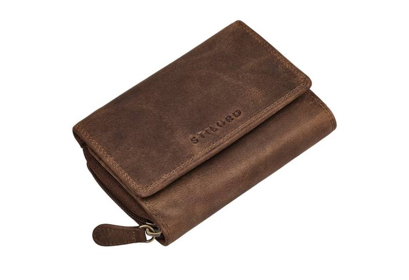 STILORD Geldbörse "Beverly" Vintage Leder Geldbörse Damen Mittelgroß mit RFID-Schutz von STILORD