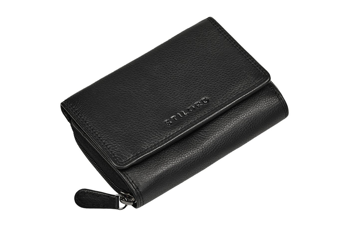 STILORD Geldbörse "Beverly" Vintage Leder Geldbörse Damen Mittelgroß mit RFID-Schutz von STILORD