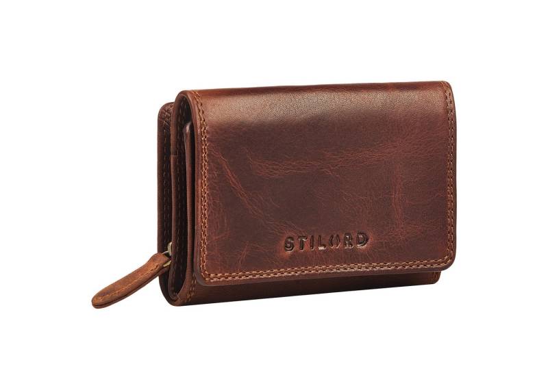STILORD Geldbörse "Bloom" Kleine Geldbörse Damen Leder mit RFID-Schutz & Geschenkbox von STILORD