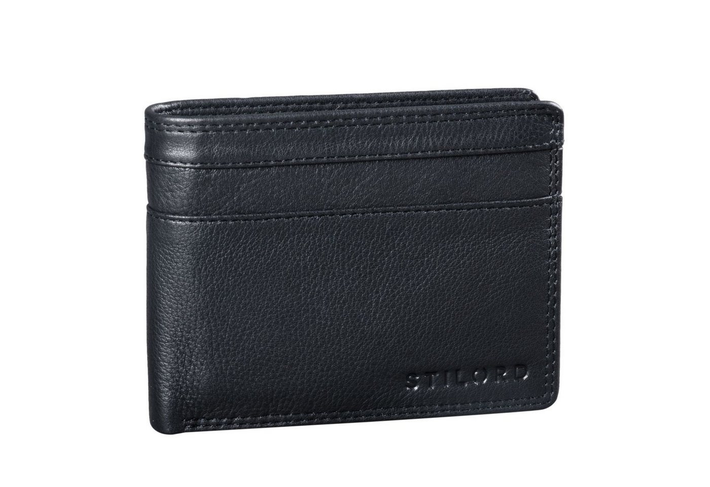 STILORD Geldbörse "Cooper" RFID Leder Brieftasche Herren in Schwarzer Geschenkbox von STILORD