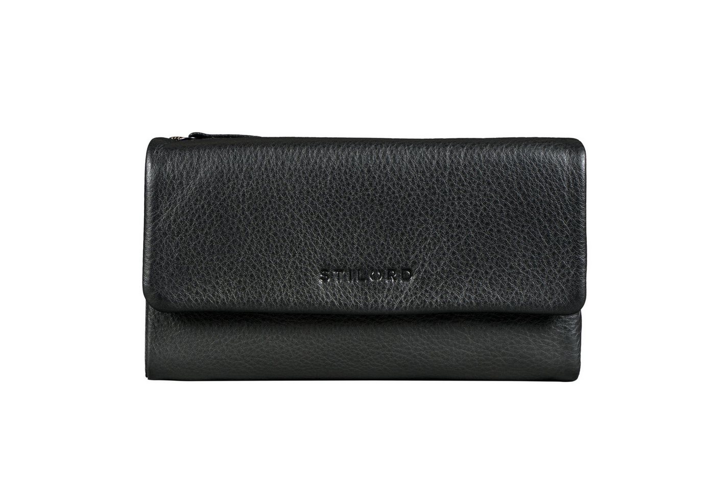 STILORD Geldbörse "Elara" Aufklappbare XL Geldbörse Damen Leder mit zwei Münzfächer von STILORD