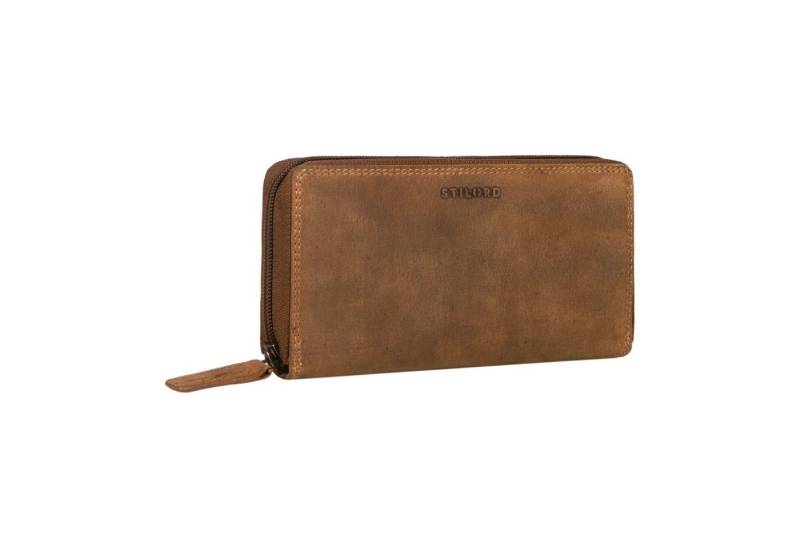 STILORD Geldbörse "Frida" Portemonnaie Damen Leder RFID Schutz mit Reißverschluss von STILORD