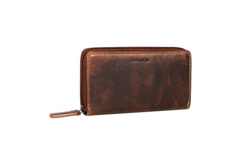 STILORD Geldbörse "Frida" Portemonnaie Damen Leder RFID Schutz mit Reißverschluss von STILORD